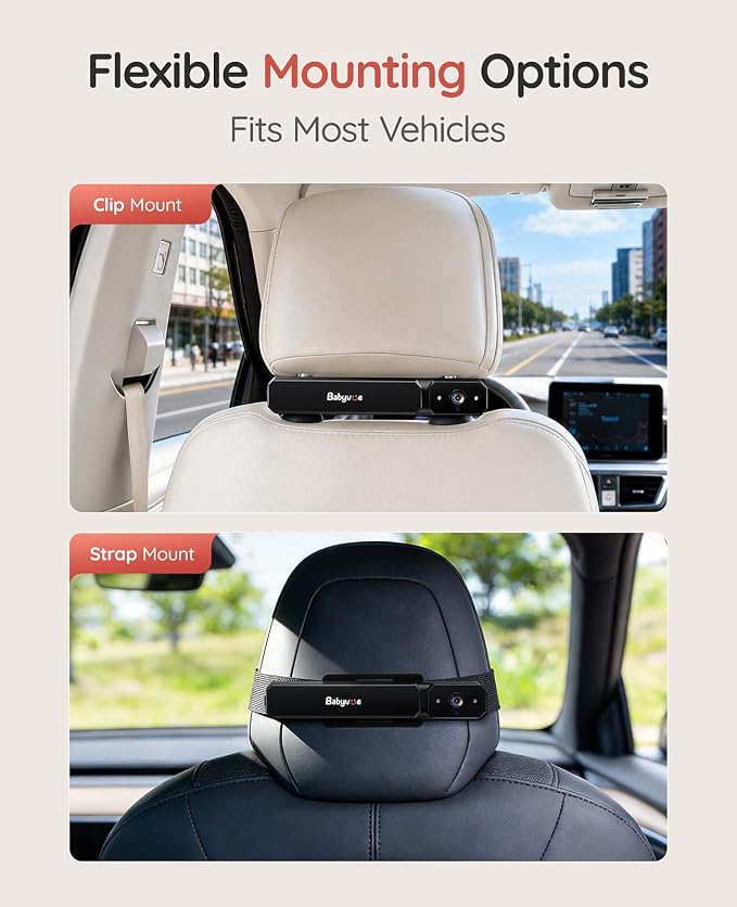 Babyvue BV6 Wireless Baby Car Camera Fast Setup, No Wiring Car Baby Monitor | - Image 8