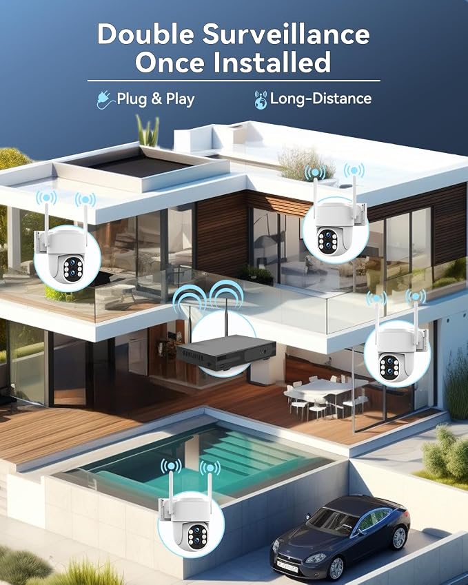 Wireless Security Camera System Outdoor: Dual Lens 6MP 10X Hybrid Zoom - Image 9