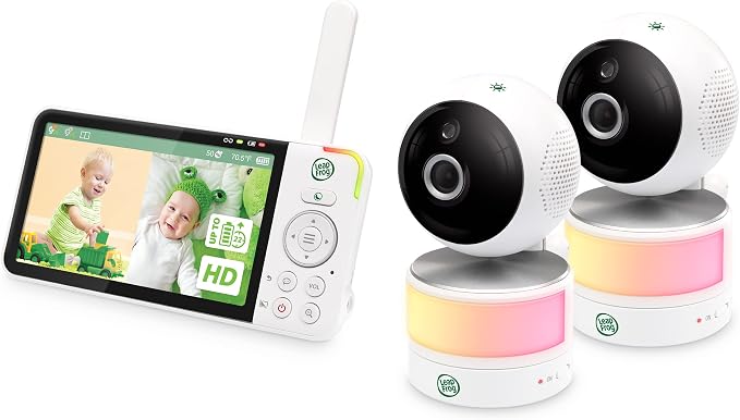 LeapFrog LF915-2HD Baby Monitor, 2 Cameras, 5” 720p Screen, 360° Pan-Tilt-Zoom - Image 17