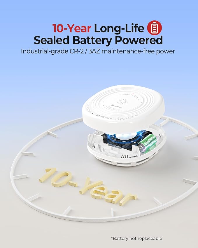 Heiman Smoke Detector Carbon Monoxide Detector Combo 10-Year Sealed Battery - Image 4