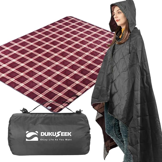 DUKUSEEK Large Camping Blanket by DUKUSEEK