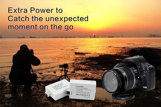 ENEGON LP-E5 Replacement Battery and Rapid Dual Charger - Image 5