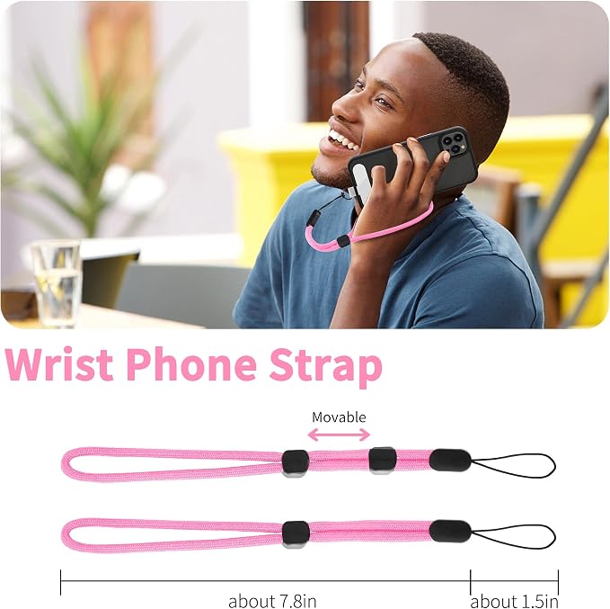 CACOE Phone Lanyard 2 Pcs-1 Pcs Adjustable Neck Strap, 2 Pads, Universal - Image 2