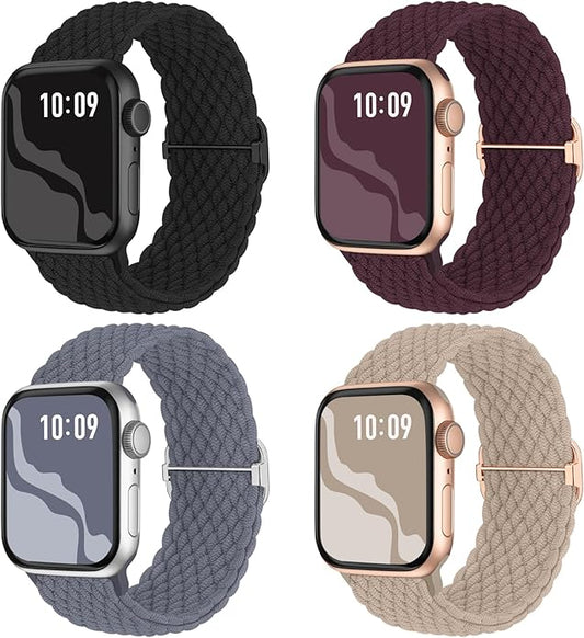 4 Pack Braided Stretchy Bands Compatible by Suitisbest