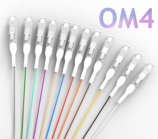 Elfcam® - 12-Fibre LC/UPC OM4 Multimode 50/125um Colour-Coded Optical Fibre - Image 5