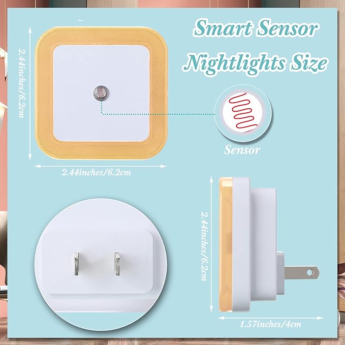 Tuanse 48 Pack LED Night Lights Plug into Wall Smart Sensor Sensor Automatic - Image 2