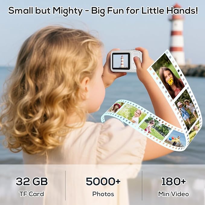 Digital Camera for Kids, 48MP FHD 1080P Point and Shoot Digital Cameras - Image 5