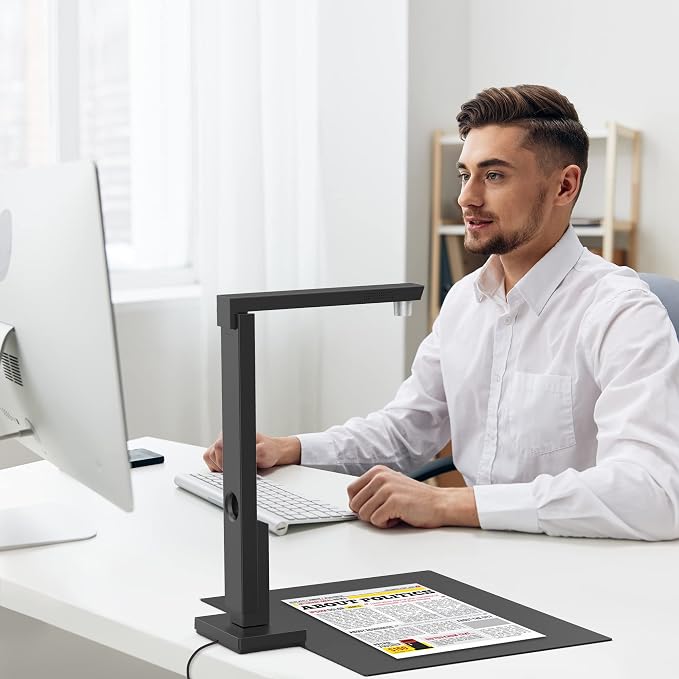 CZUR Lens800 Pro 8MP Portable Document Scanner & Document Camera, - Image 7