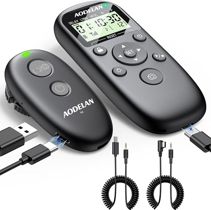 AODELAN Rechargeable Camera Timer Intervalometer Remote Control by AODELAN