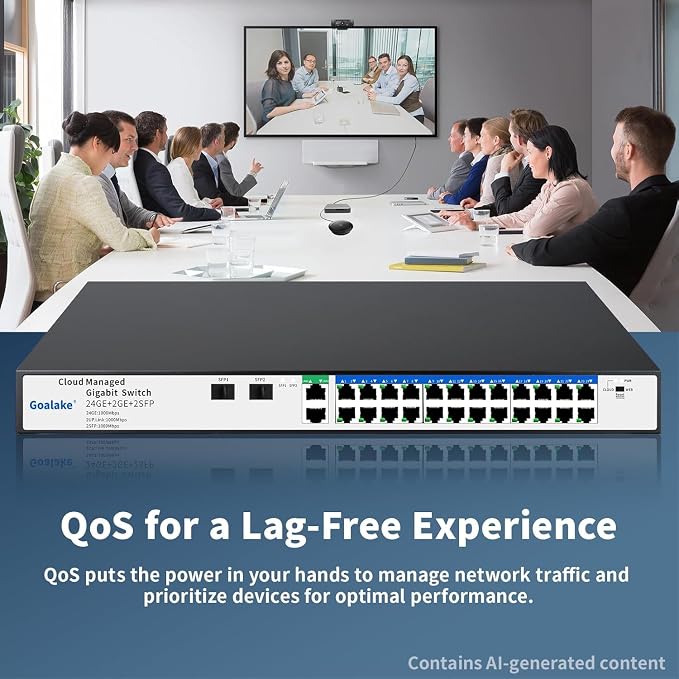 26 Port Gigabit Switch, Easy Smart Managed Ethernet Switch, Network Hub - Image 6