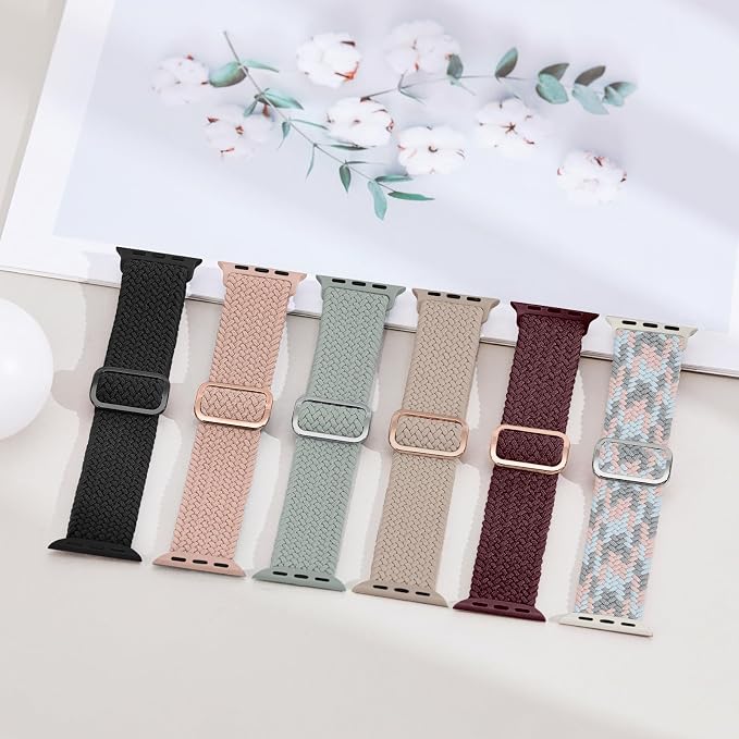 6 Pack Braided Stretchy Bands Compatible - Image 6