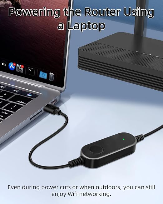 12W USB C 5V to 12V Step Up Converter Cable - Image 3