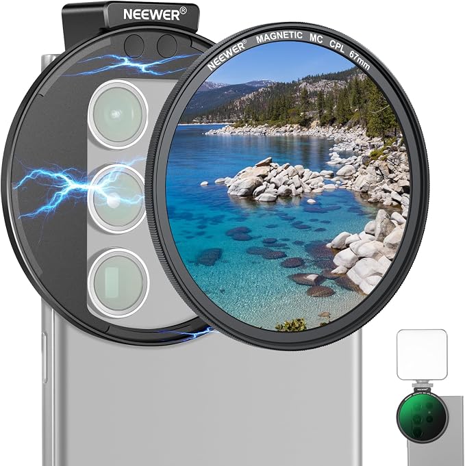 NEEWER 67mm Magnetic CPL Filter, Circular Polarizing Filter by Neewer