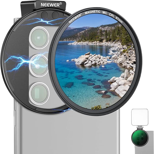 NEEWER 67mm Magnetic CPL Filter, Circular Polarizing Filter by Neewer