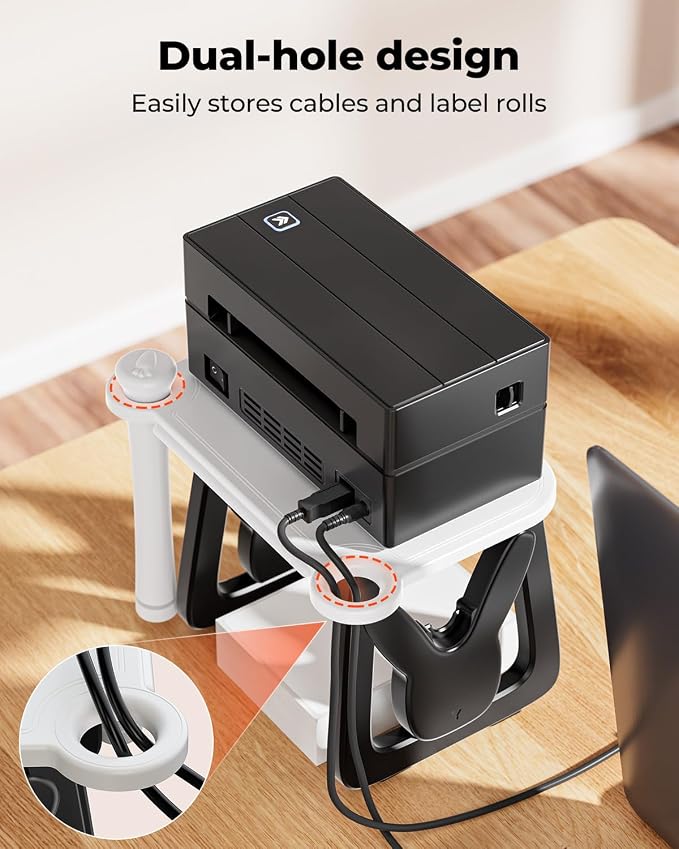 MUNBYN Thermal Label Holder for Rolls and Fanfold Labels, Label Roll Holder for - Image 5