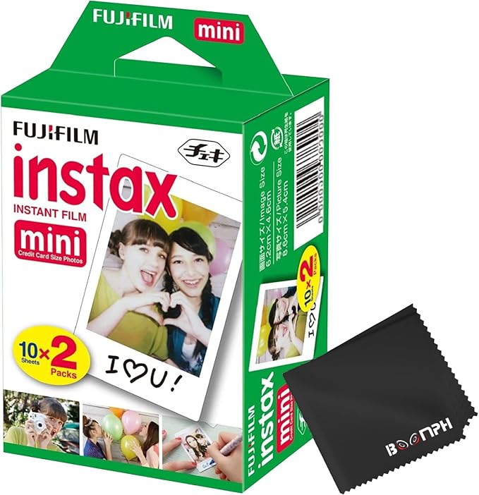 Fujifilm Instax Mini Instant Camera Film: 20 Shoots Total, by FUJIFILM