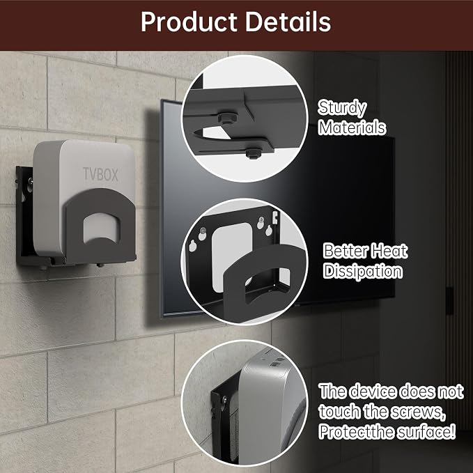 Cable Box Mount, Adjustable Wall Mount Holder - Image 3