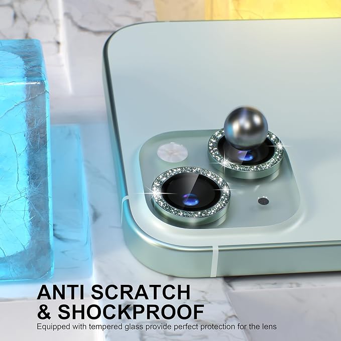Choiche Compatible for iPhone 15 /iPhone 15 Plus Camera Lens Protector Bling - Image 3