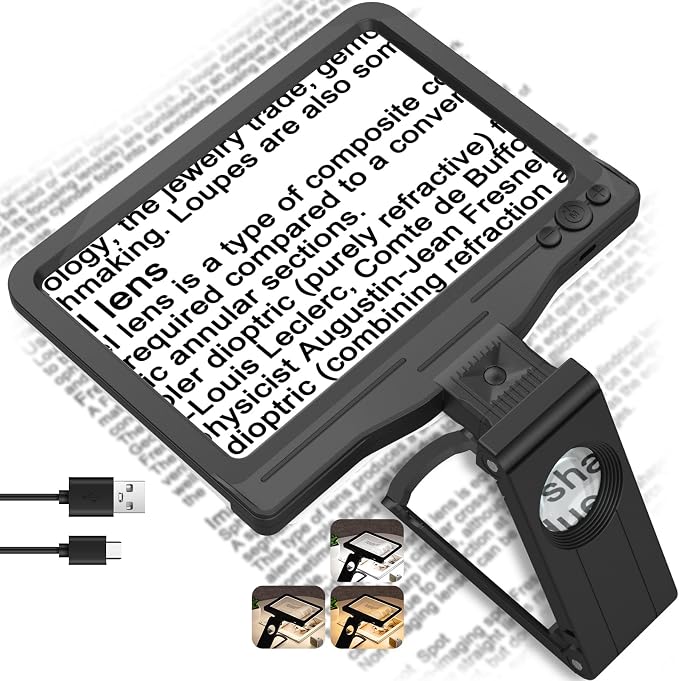30X 6X Rechargeable Magnifying Glass by Unknown