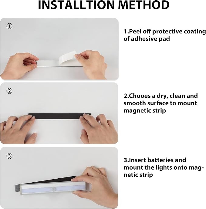 Hopedone Under Cabinet Lights, 10LED Battery Motion Sensor Light Indoor - Image 7