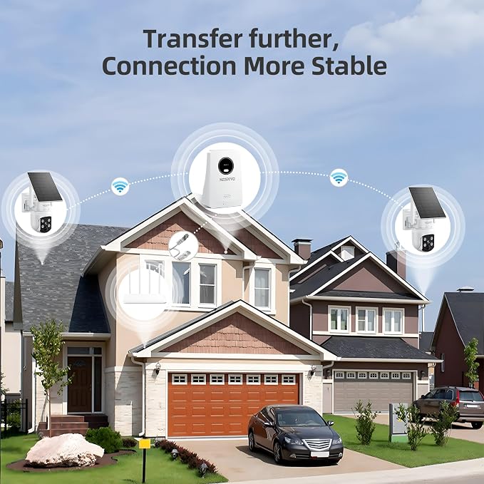 Solar Powered Security Cameras Wireless Outdoor, 4MP Cameras, 2 Cam kit - Image 3