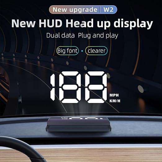 AZIJYV W2 White Heads Up Display - Image 2