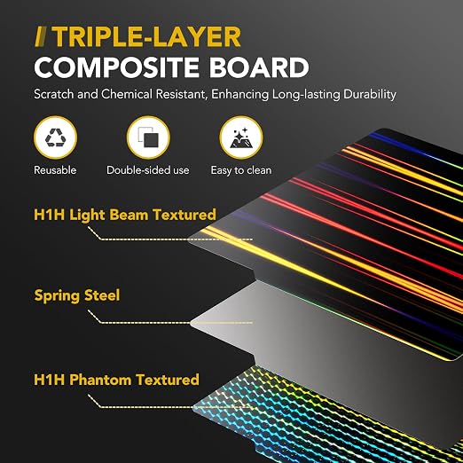 3D Printer Build Plate for Bambu Lab X1 X1C X1E P1P P1S A1, 3D Printer - Image 3