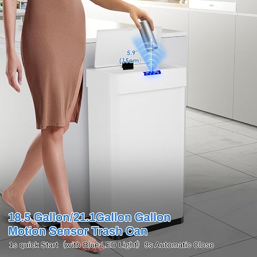 Sensor Trash Can, Touchless Motion Sensor Trash Bin, Smart Automatic Garbage Can - Image 4
