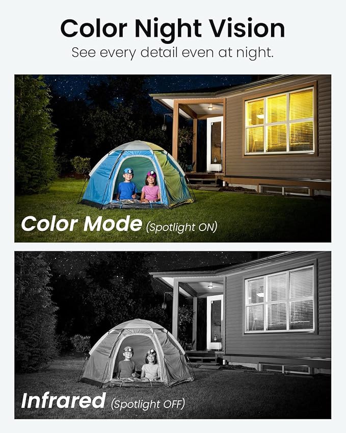 DEKCO 2K Security Camera Outdoor 2Packs, WiFi Outdoor Security Cameras Pan-Tilt - Image 6