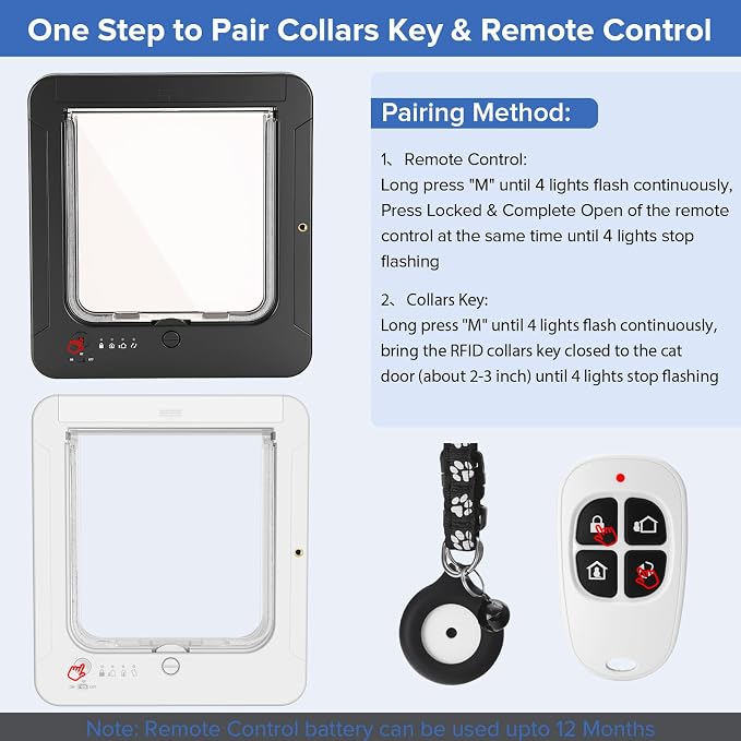Smart Cat Door for Interior & Exterior, Cat Pet Door - Image 5
