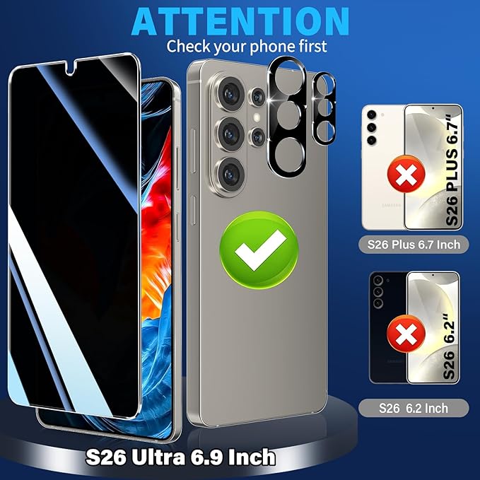 3 Pack Privacy Screen Protector - Image 2