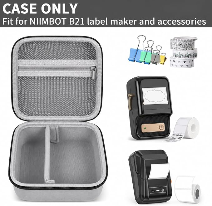 ALKOO Case Compatible with NIIMBOT B21 / Pro / B1 Label Maker Wireless Thermal - Image 2