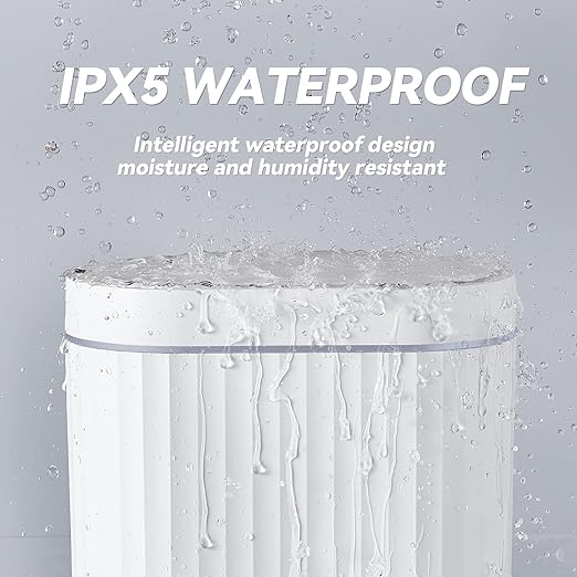 ELPHECO Bathroom Trash can Motion Sensor, AutomaticGarbage can, Slim Plastic - Image 5