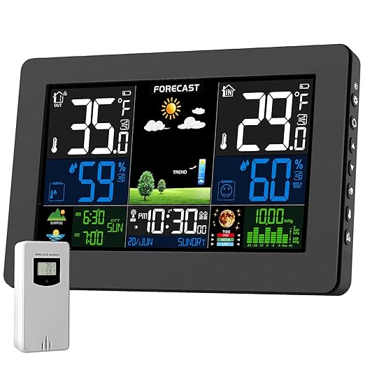 Weather Station Wireless Indoor Outdoor, Digital Thermometer by Unknown