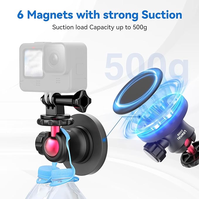 ULANZI Magnetic Camera Mount for Action Camera, Strong Magnetic Mount - Image 4