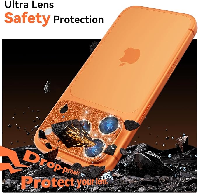 imluckies Compatible with iPhone 17 Pro Camera Lens Protector Bling, Ultra HD - Image 3