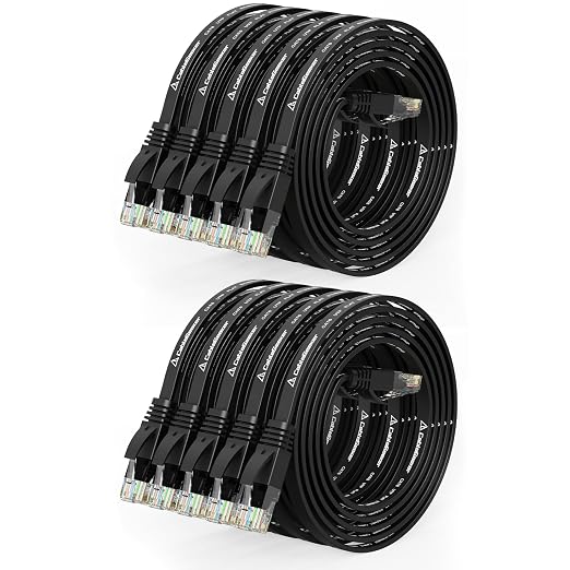 Cat 6 Ethernet Cable 3ft Flat Internet Network Cables by CableGeeker