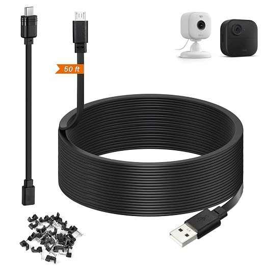 weishan 50ft Power Extension Cable Compatible by weishan