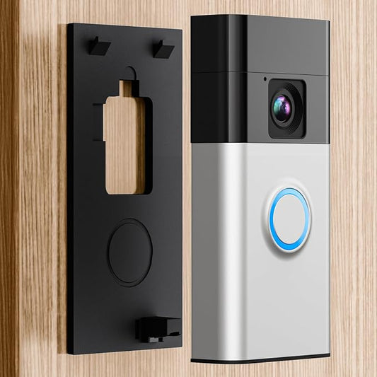 LOCKA Adhesive Mount for Ring/Other Battery Doorbell, No Drilling Camera Door by LOCKA
