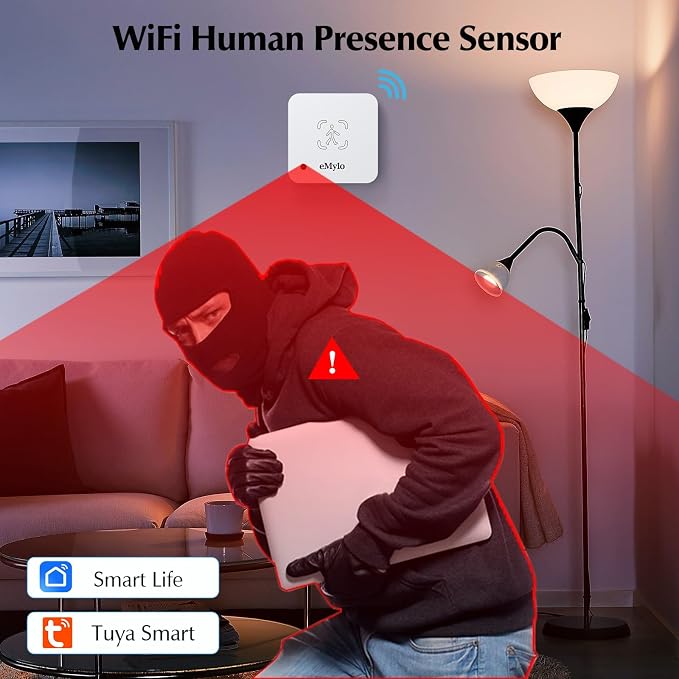 eMylo WiFi Human Presence Sensor, WiFi Millimeter Wave Radar Detection - Image 2