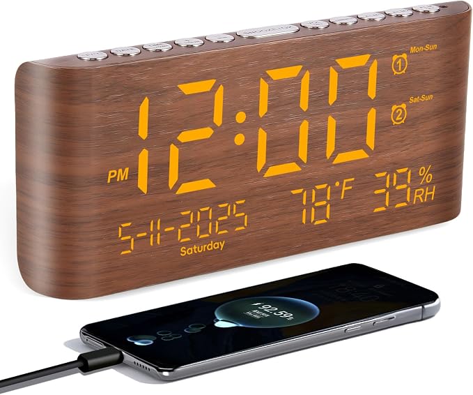 PPLEE 8.7inch Digital Alarm Clock by PPLEE