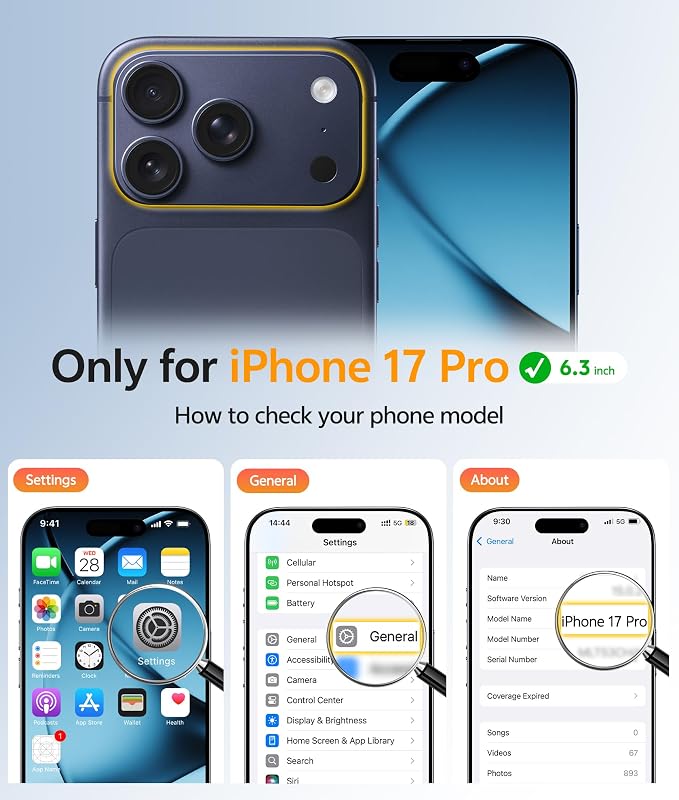 FNTCASE for iPhone 17 Pro Case: Translucent Matte Cases - Image 2