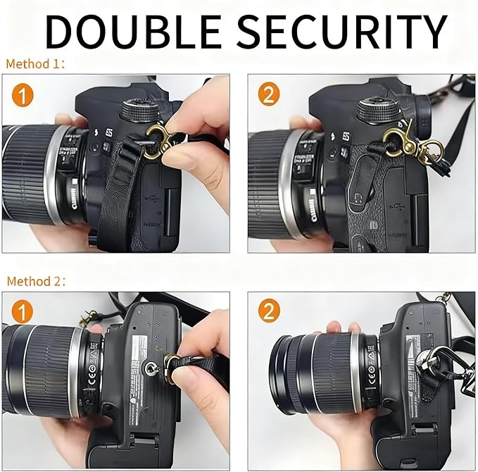 Camera Harness, Leather Dual Camera Strap - Image 4