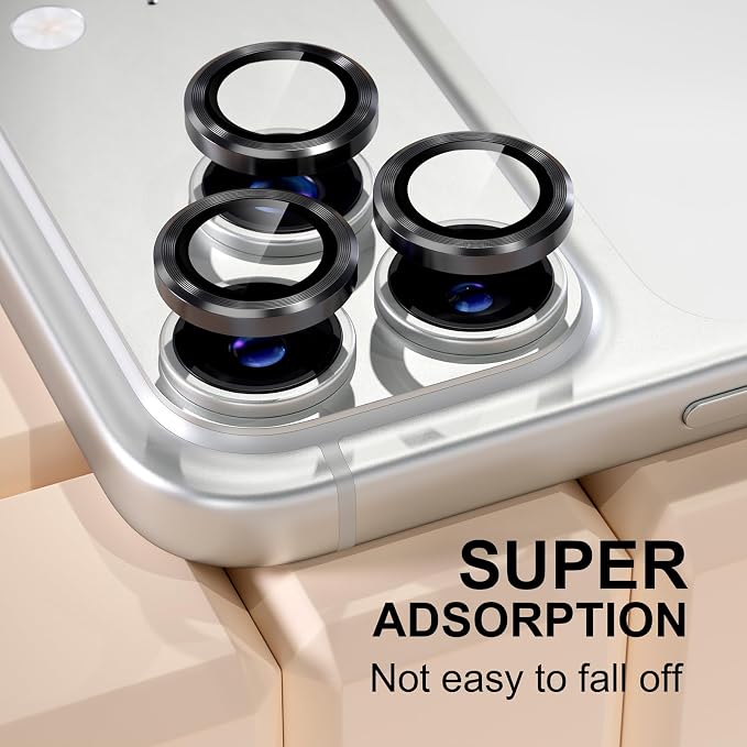 Misea Compatible for iPhone 17 Pro/iPhone 17 Pro Max Camera Lens Protector - Image 6
