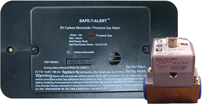 Safe-T-Alert 25-742-R-BL-TR-KIT Flush Mount Combination Carbon Monoxide/Propane by SafeTAlert