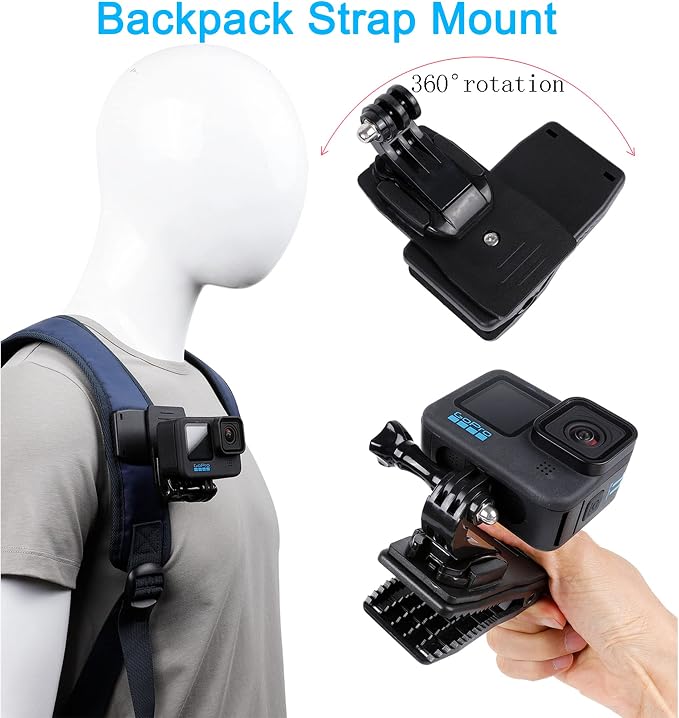 Accessories Set for GoPro Hero 13/12/11/10/9/8/7/6/5/4/Mission 1 Pro, New Quick - Image 7