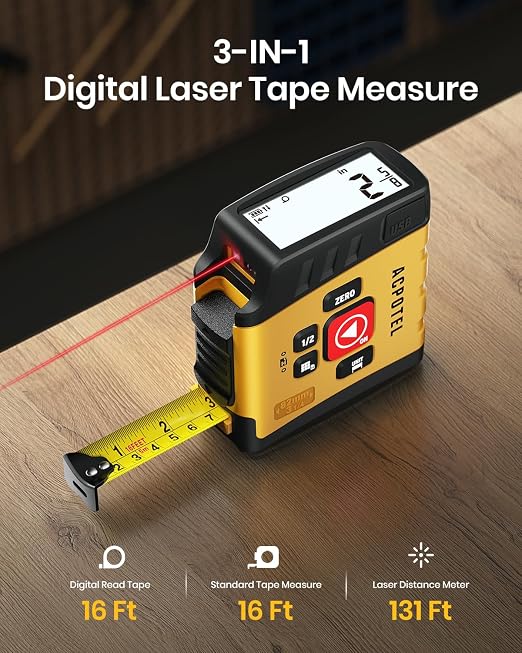 3-in-1 Digital Tape Measure - Image 3