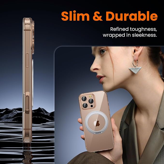 toushion 3 in 1 for iPhone 16 Pro Max Case Stand |Build in Kickstand, Screen - Image 6