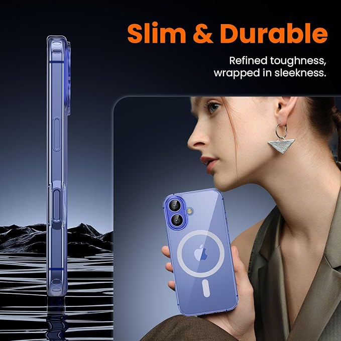 toushion 3 in 1 for iPhone 16 Case Clear - Image 7