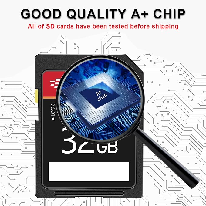 5-Pack of SD Card 32GB EASTBULL Class 10 SD Card U1 V30 High-Speed 100MB/s Read - Image 2